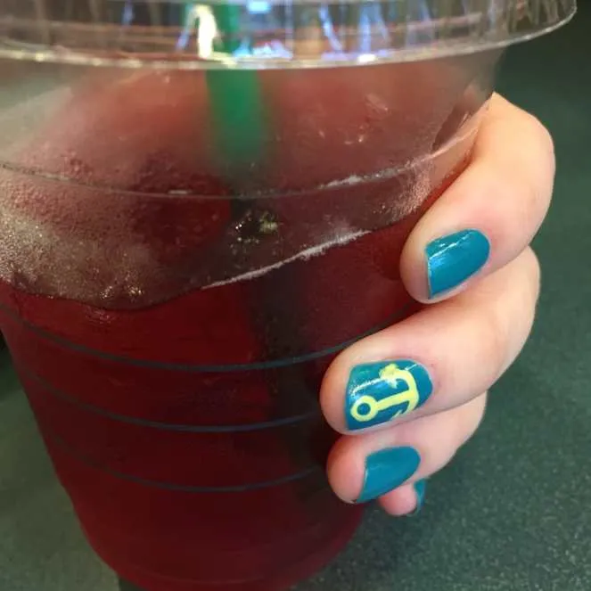 Anchors Nail Art Design by