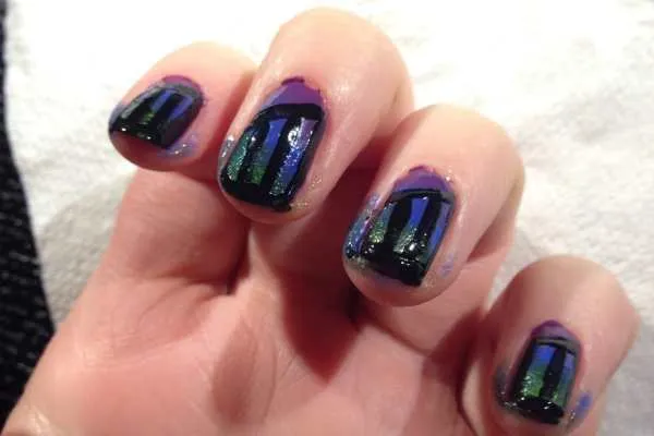 Nail Art: Butterfly Wings Design by
