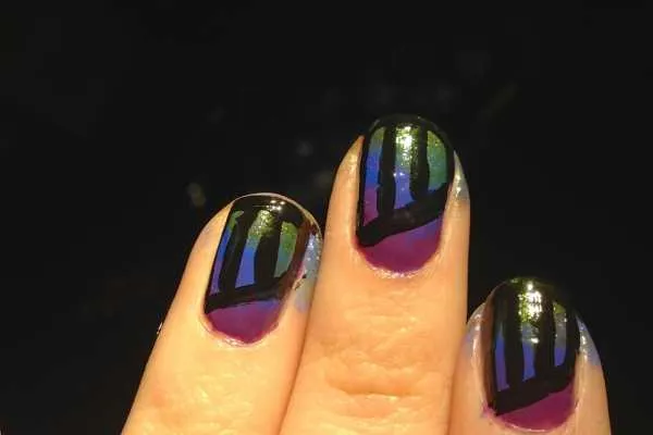 Nail Art: Butterfly Wings Design by