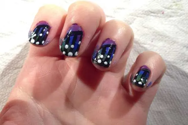 Nail Art: Butterfly Wings Design by