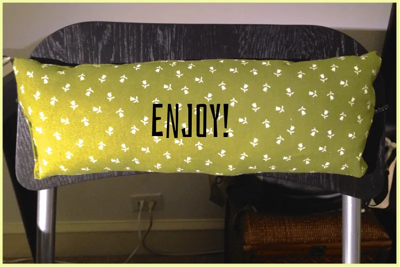 DIY Back of Chair Cushion