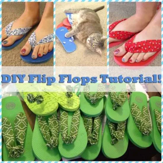 DIY Flip Flops Tutorial by