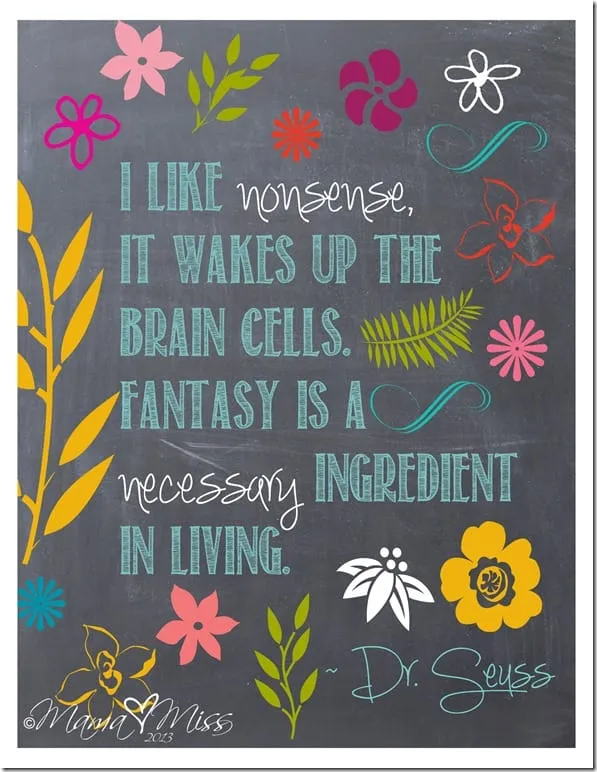 Dr Seuss Quote from Mama Miss