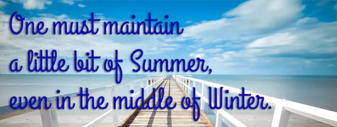 Words For Wednesday: Maintaining Summer