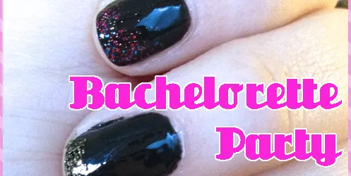 Bachelorette Party Nail Art Design by