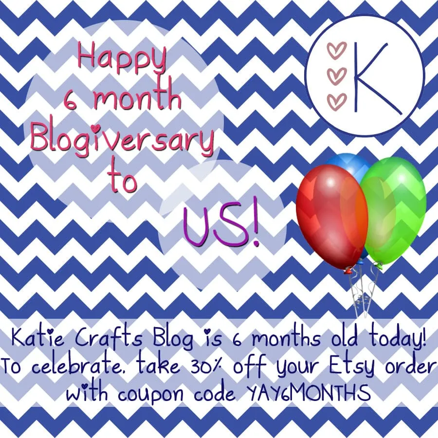Katie Crafts 6 Month Blogiversary Party