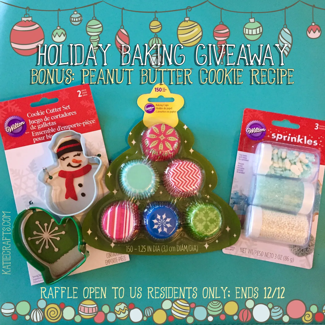 Holiday Baking Giveaway + Bonus Peanut Butter Cookie Recipe by