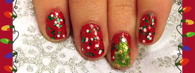 Christmas Nail Art Design for #ManicureMonday by