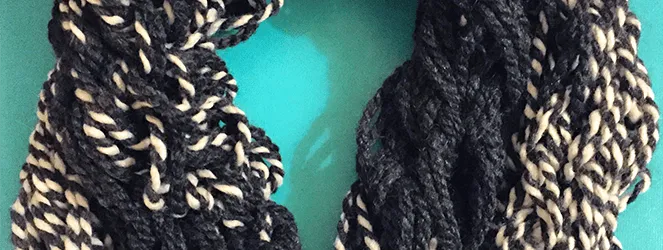 30-Minute Arm Knit Infinity Scarf by