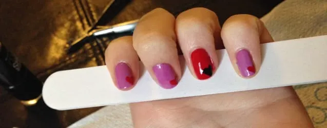 Nail Art: Simple Hearts