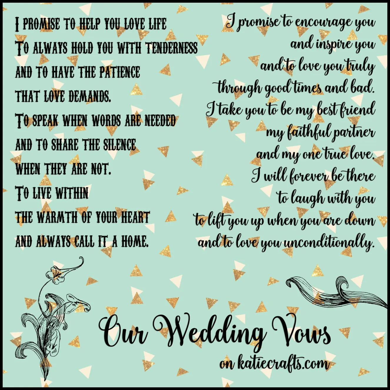 Words for Wednesday: Wedding Vows