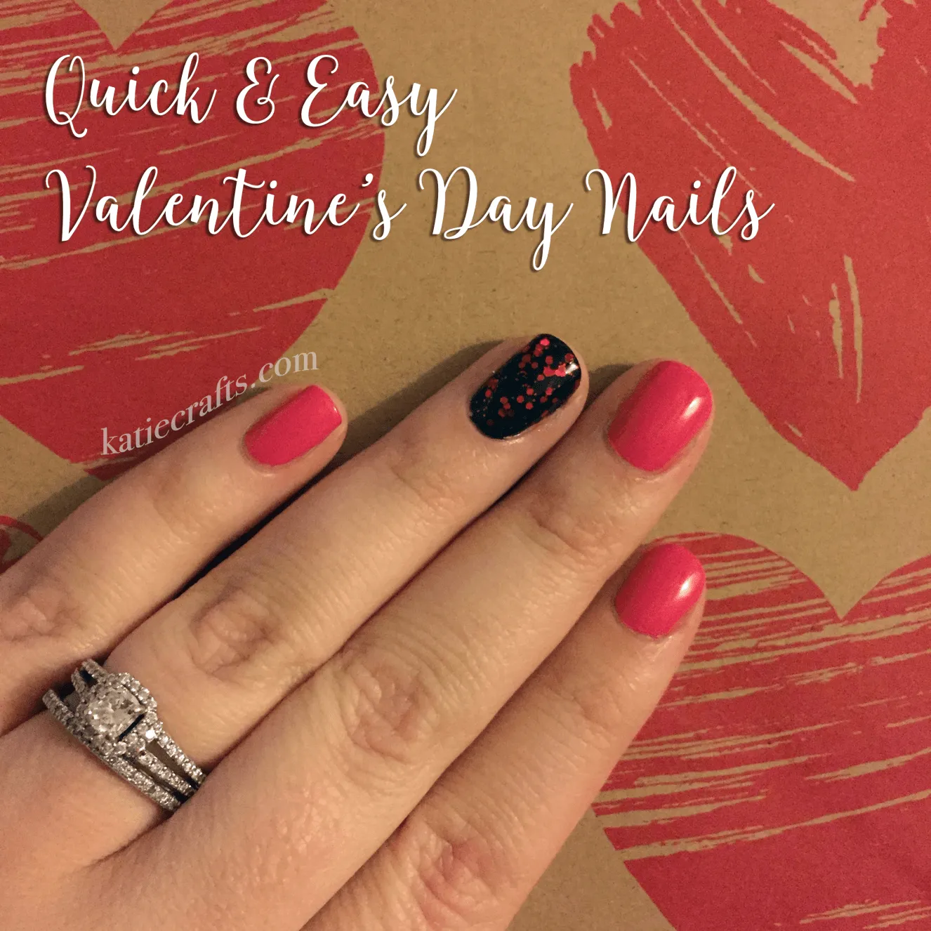 Quick & Easy Valentine's Day Nails