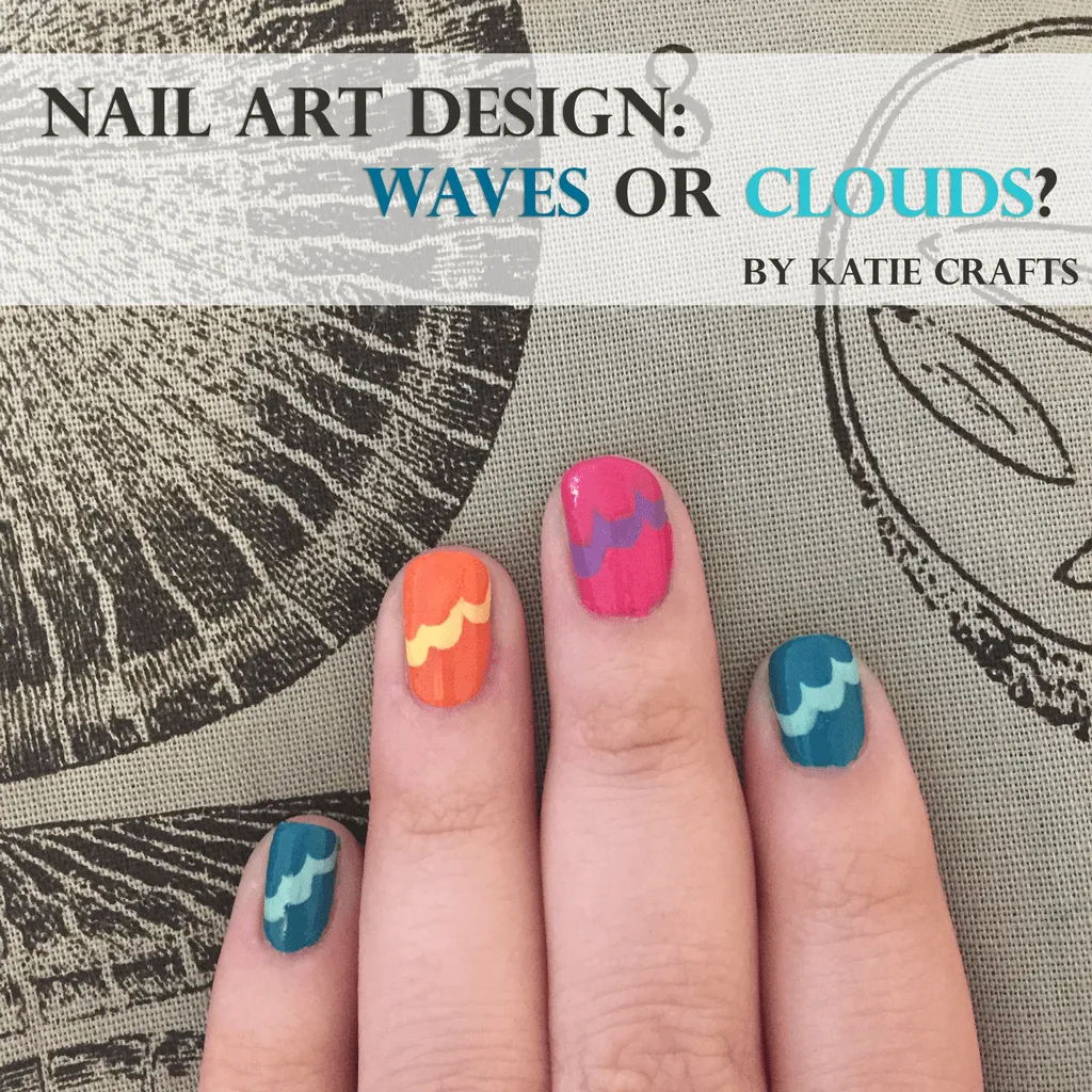 Nail Art: Waves or Clouds? by