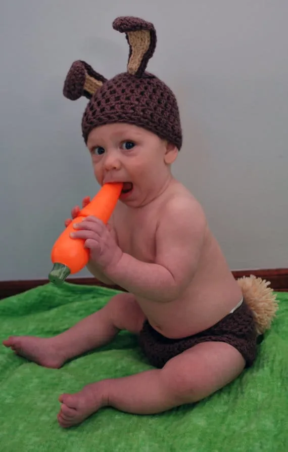 Infant Photo Prop: Brown Bunny by Hatt Street on Katie Crafts