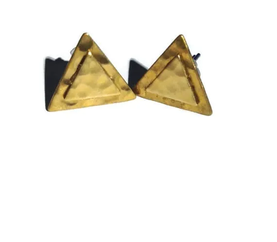 Triangle Earrings by Katie Crafts on Etsy