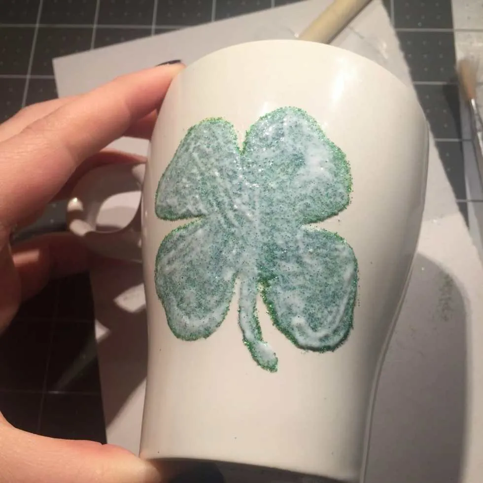 DIY Glitter Mug Tutorial