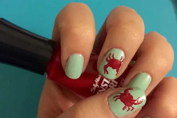 Crab Nail Art
