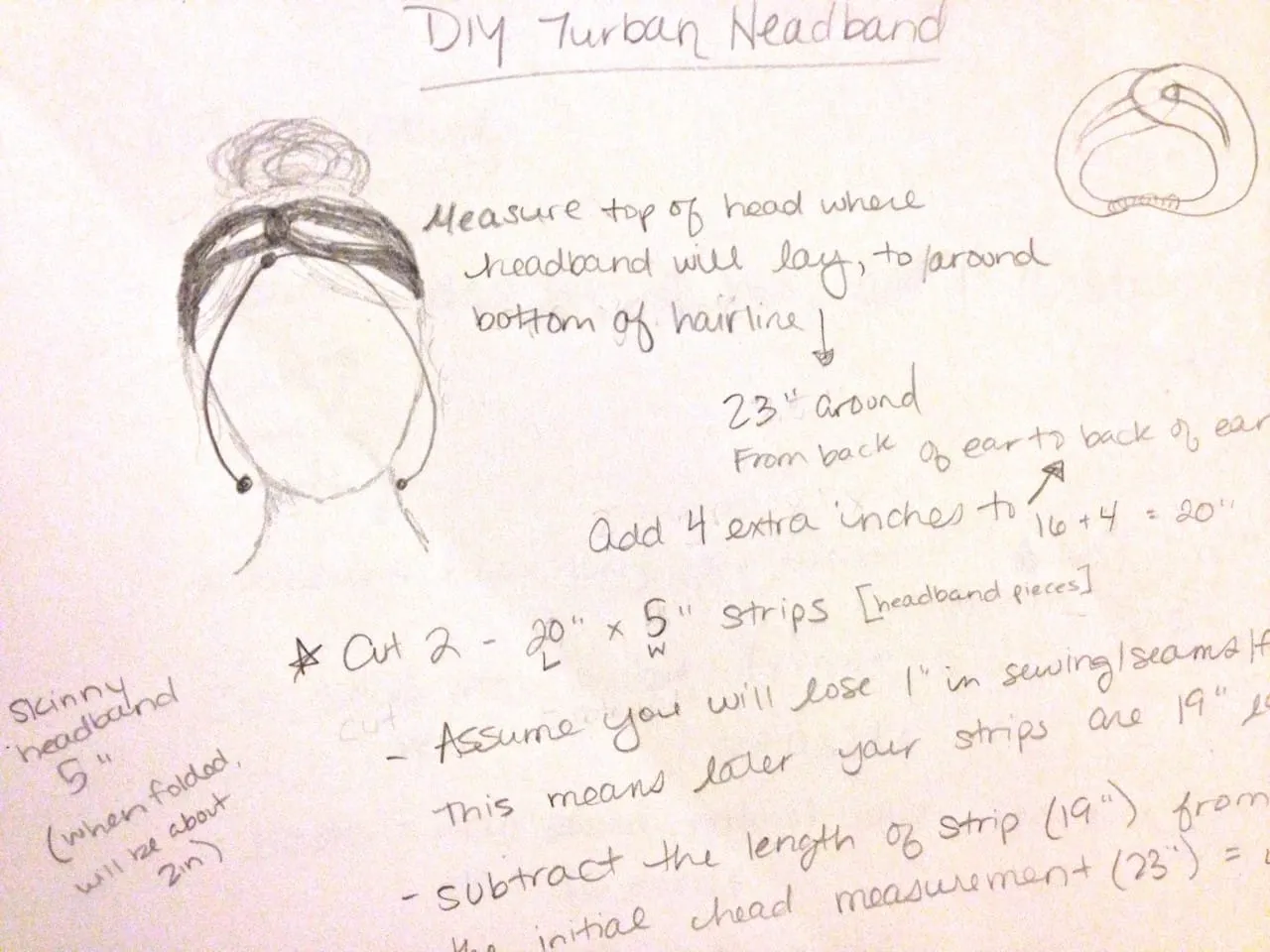 DIY Turban Headband Tutorial by