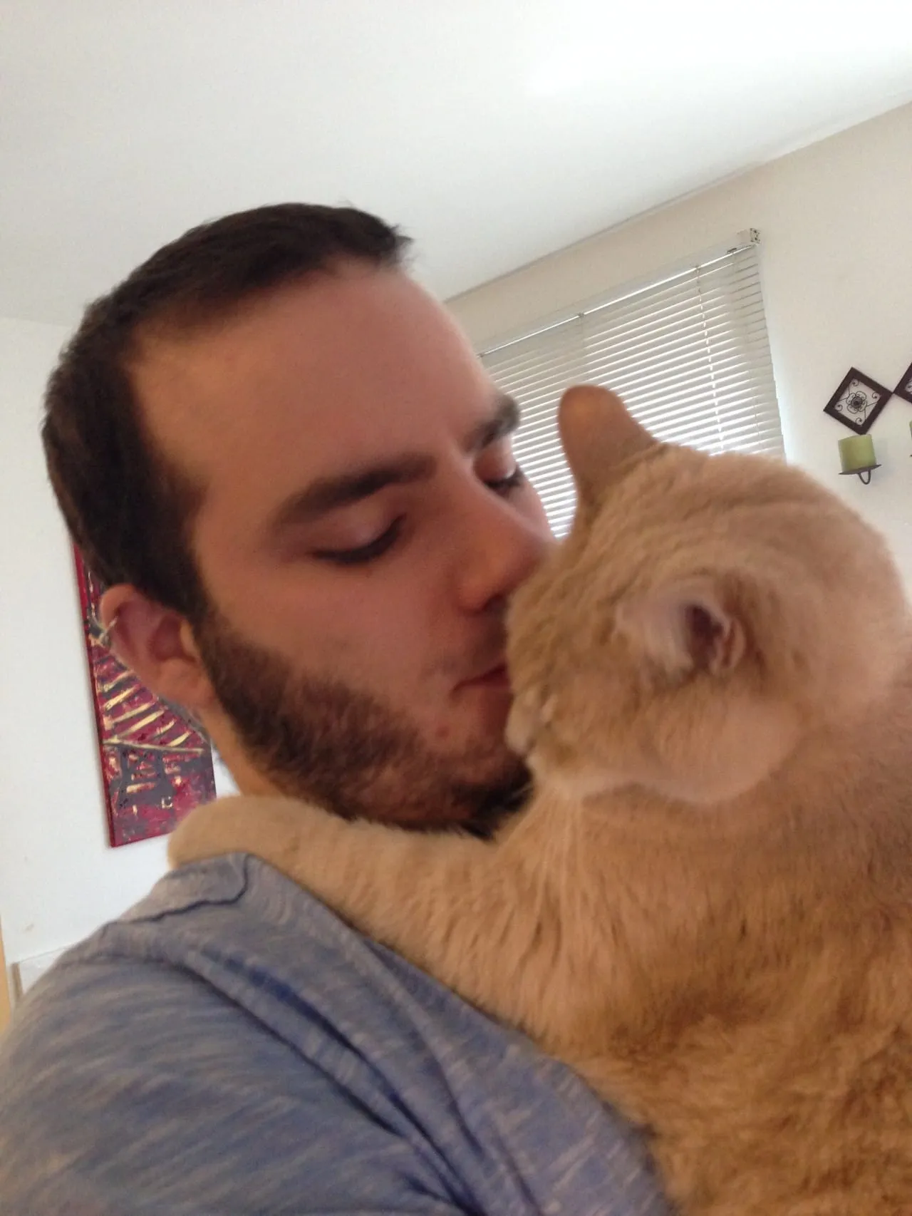 Sean and Lucky Hugs