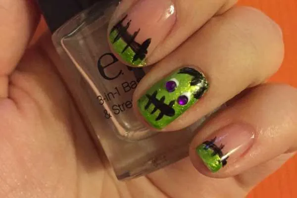 Frankenstein Nail Art Tutorial