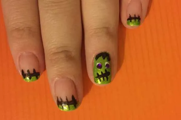 Frankenstein Nail Art Tutorial