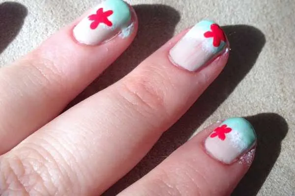 Seaside Nail Art Design by