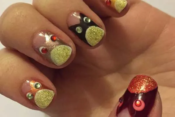 Autumn Owls Nail Art Tutorial by