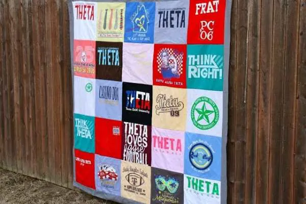 DIY T-Shirt Quilt from Sew Caroline