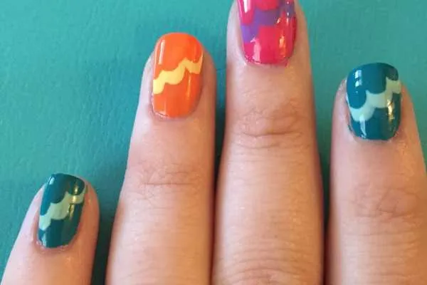Nail Art: Waves or Clouds? by