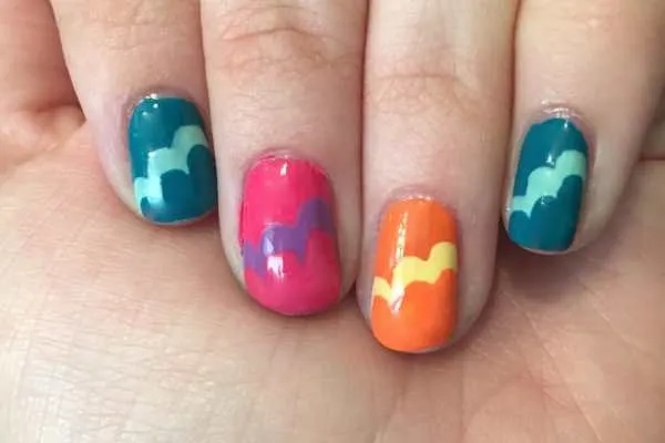 Nail Art: Waves or Clouds? by