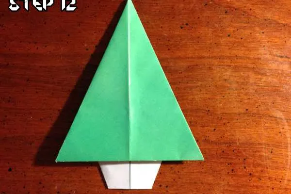 Origami Easy Christmas Tree Tutorial
