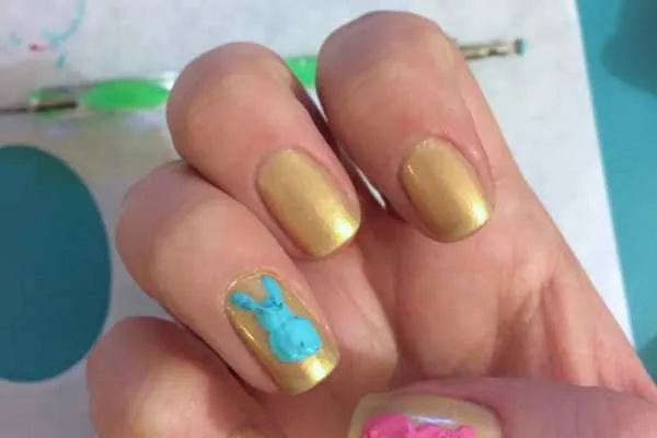 Easter Nail Art: Peeps! by