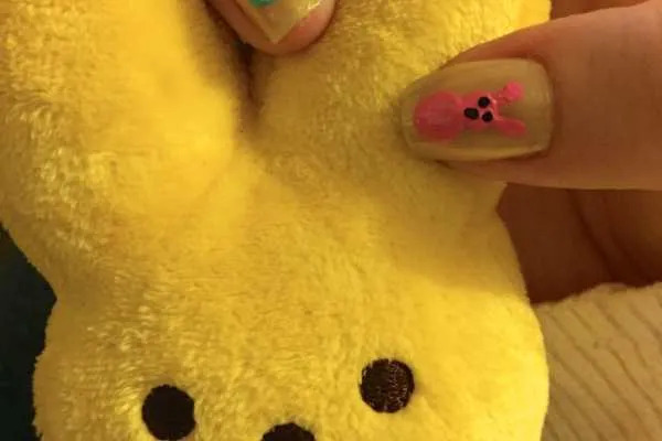 Easter Nail Art: Peeps! by