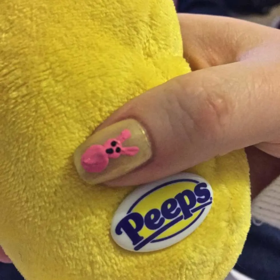 Easter Nail Art: Peeps! by