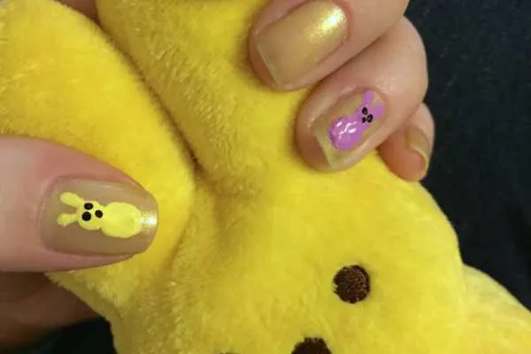 Easter Nail Art: Peeps! by