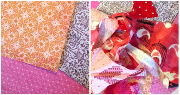 DIY Valentine's Cards by Katie Crafts; papers and scraps