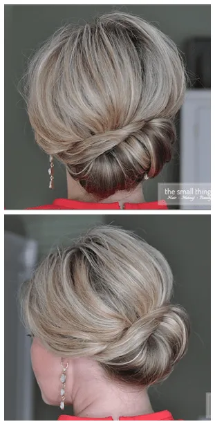 Sideways French Twist by The Small Things Blog