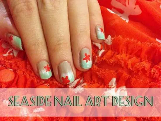 Seaside Nail Art Design by