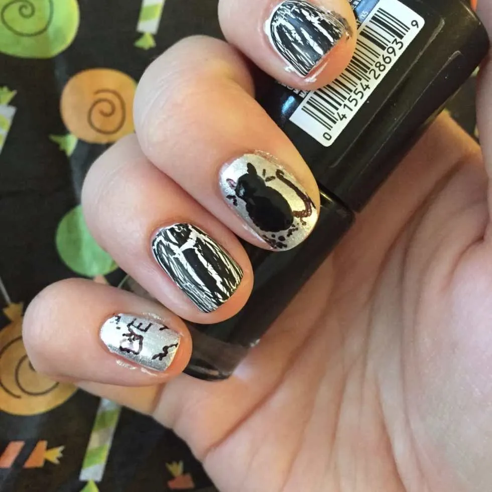 Tombstone Nail Art Tutorial for Halloween