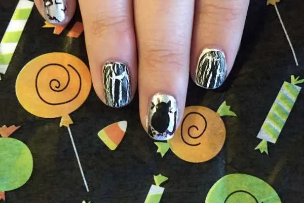 Tombstone Nail Art Tutorial for Halloween