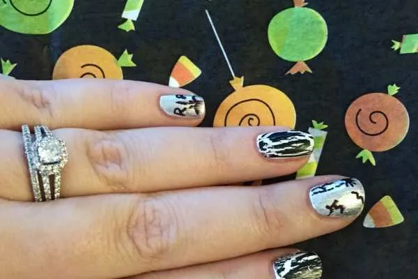 Tombstone Nail Art Tutorial for Halloween