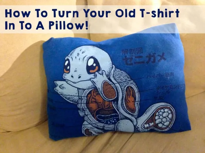 How To Turn Your Old T-Shirt In To A Pillow