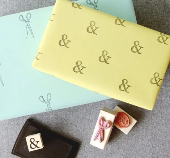 Paper & Stitch Blog - DIY Wrapping Paper
