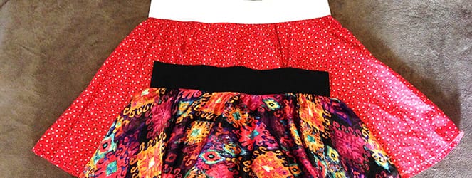 DIY Circle Skirt Tutorial on Katie Crafts; https://www.katiecrafts.com