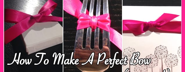 How To Make The Perfect Bow (3 Ways!) on Katie Crafts; https://www.katiecrafts.com
