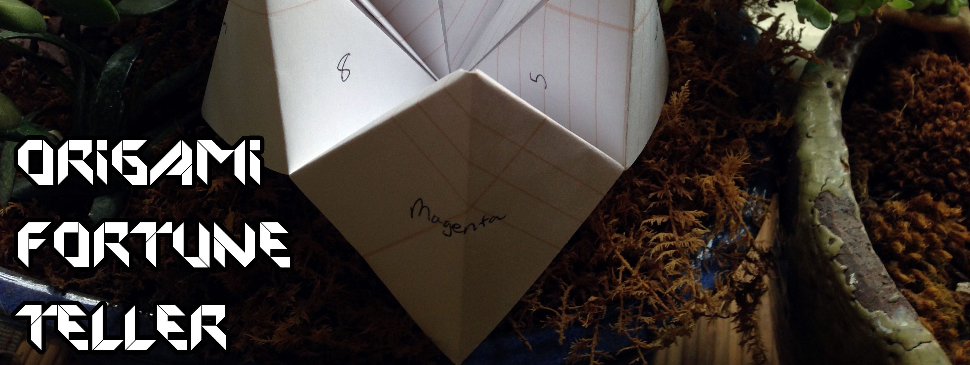 Origami Fortune Teller Tutorial on Katie Crafts https://www.katiecrafts.com