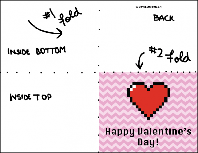 freebie friday 5 printable s cards crafts folding valentines cards
