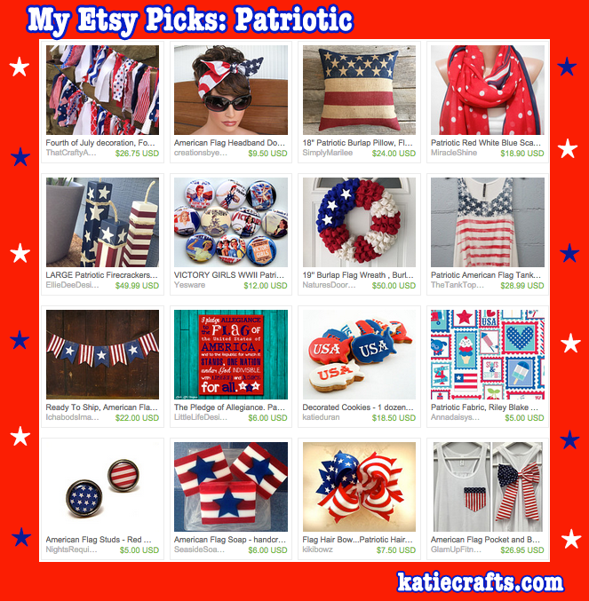 My Etsy Picks: Patriotic by Katie Crafts; https://www.katiecrafts.com