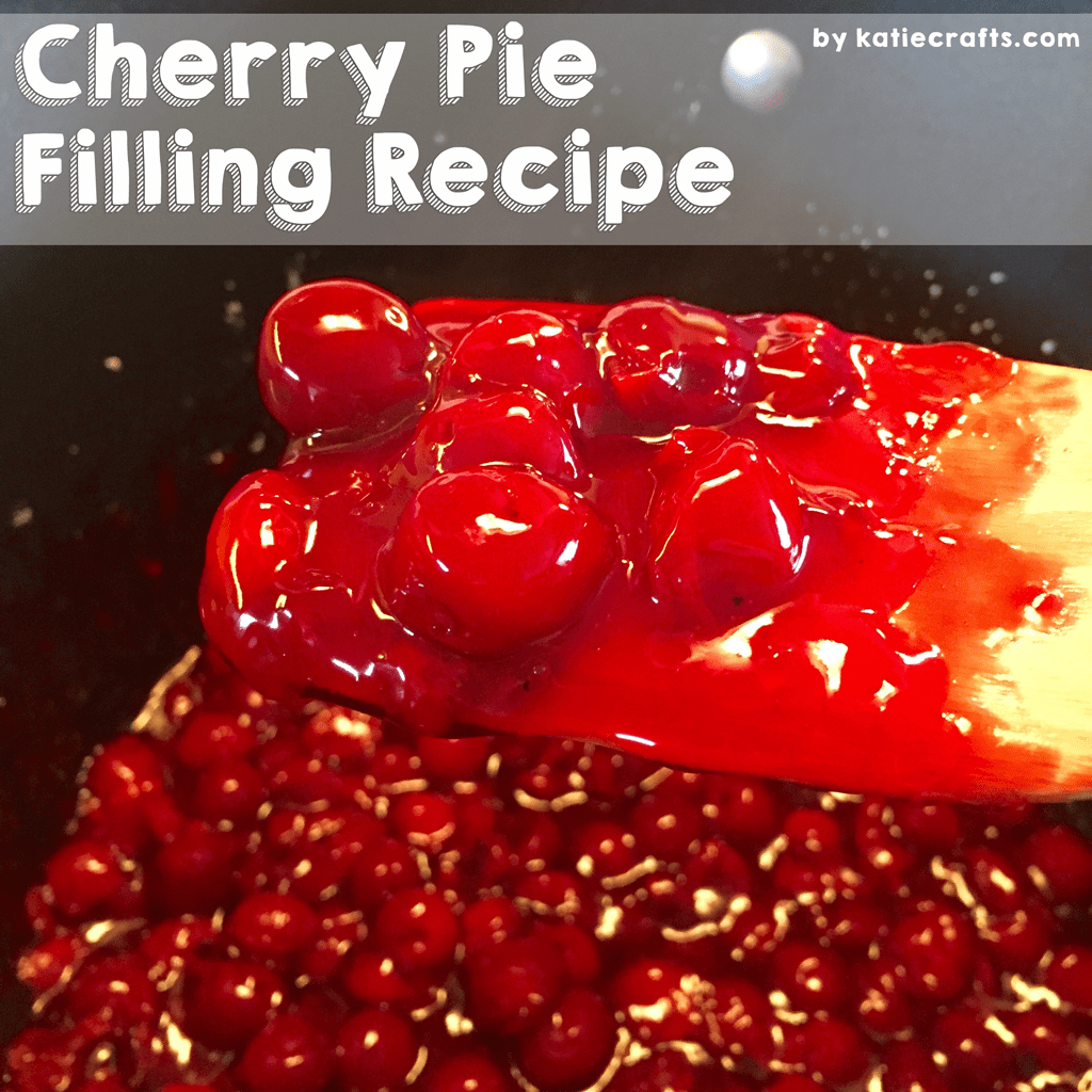 Cherry Pie Filling Recipe by Katie Crafts; https://www.katiecrafts.com