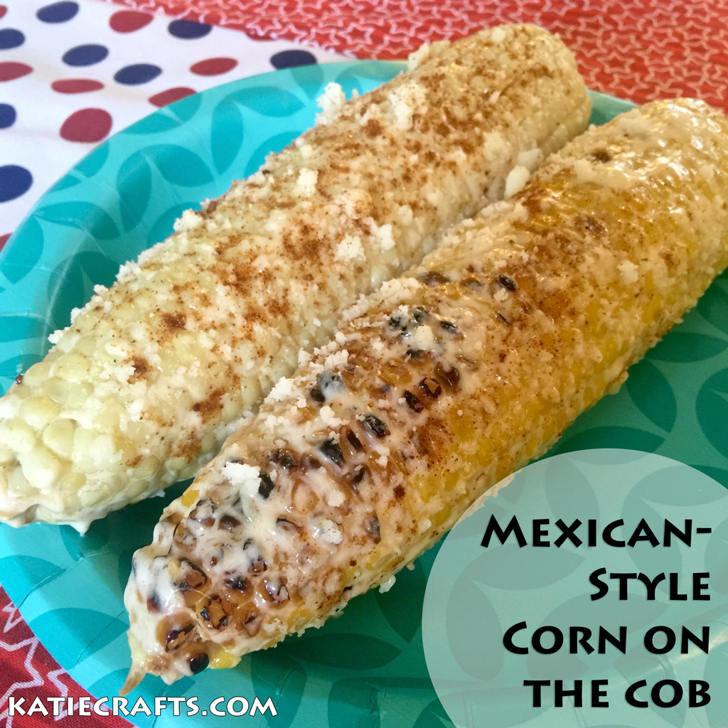 Mexican-Style Corn on the Cob Recipe by Katie Crafts; https://www.katiecrafts.com